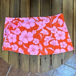 Target Wild Fable XS Pink and Orange Floral Sarong
